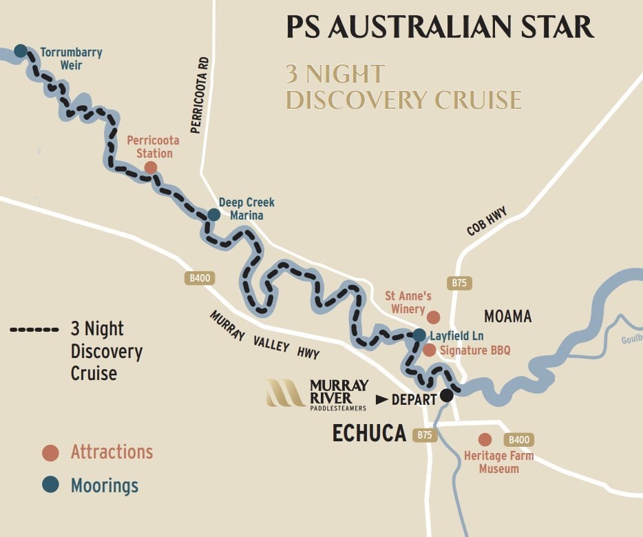 3 Night Cruise Map