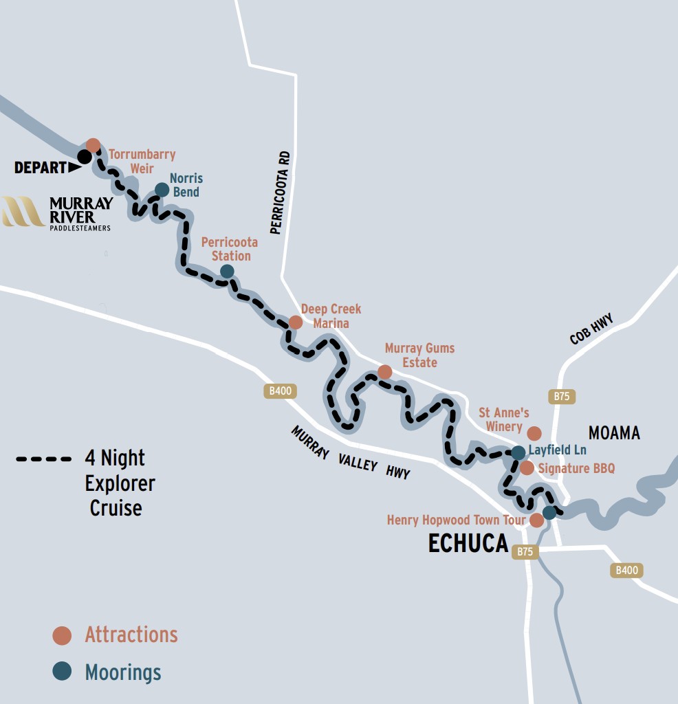 4 Night Cruise Map